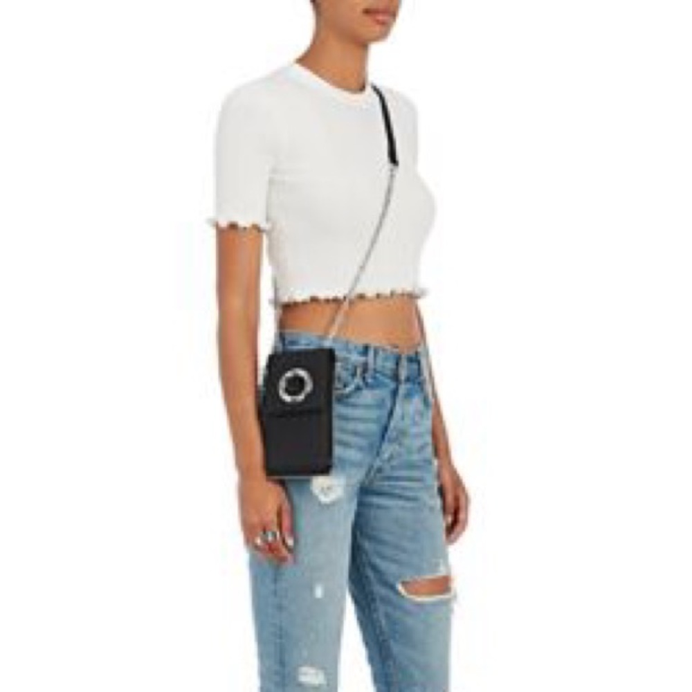 Alexander Wang GRAY Leather&Suede PhoneCase - Picture 1 of 6
